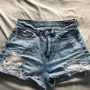 american eagle mom jean shorts